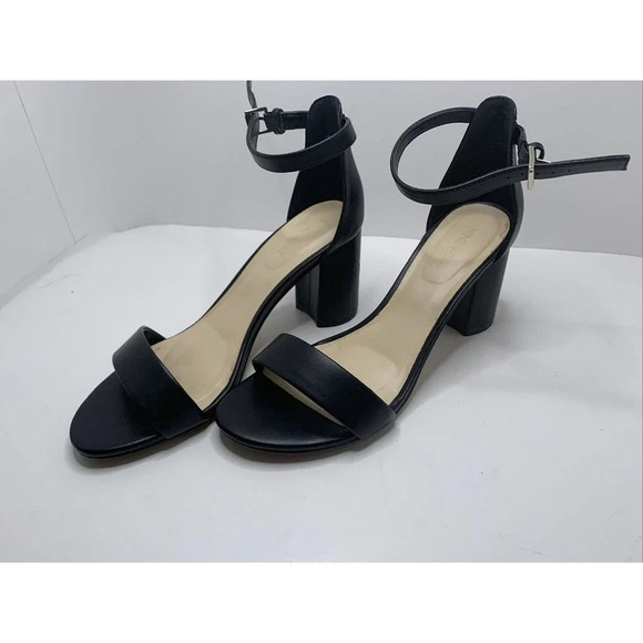 Nine West Sandy Women’ Block Herl Sandal 3” Size 8.5 m - Picture 2 of 6